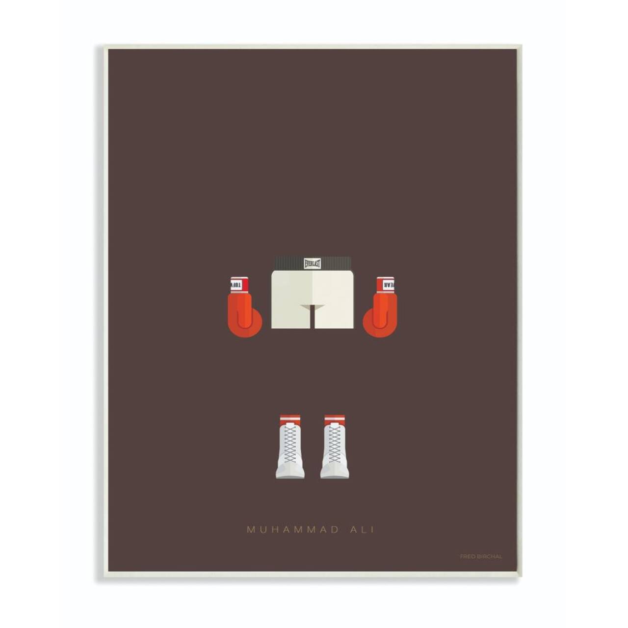 Stupell Industries Muhammad Ali Fashion Design Wall Plaque